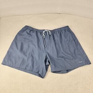 HUK Pursuit Volley Swim Shorts Mens XL Blue Performance Fishing Lined Hybrid